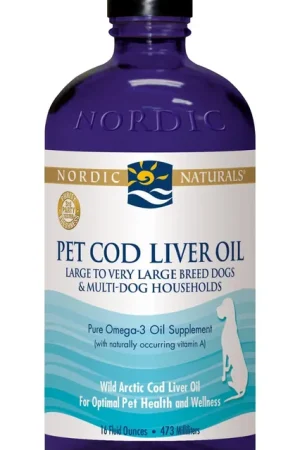 Popular Pet Cod Liver Oil for Large to Very Large Breed Dogs & Multi-Dog Households -16 oz