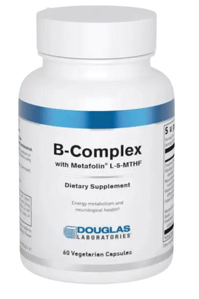 Super Sale B-Complex with Metafolin® L-5-MTHF - 60 Capsules