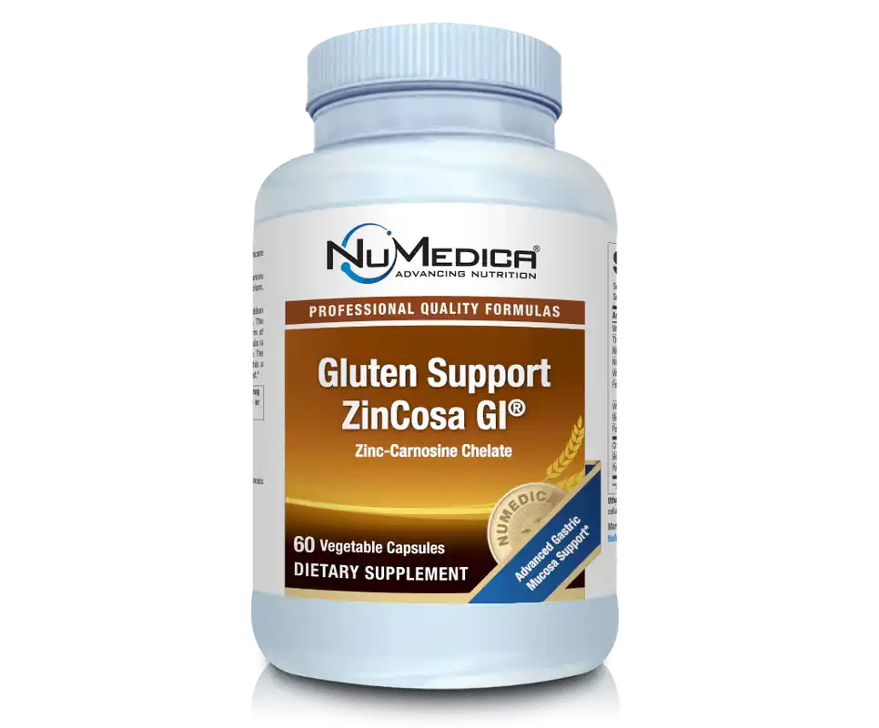 Same Day Shipping Gluten Support ZinCosa GI® - 60 Capsules