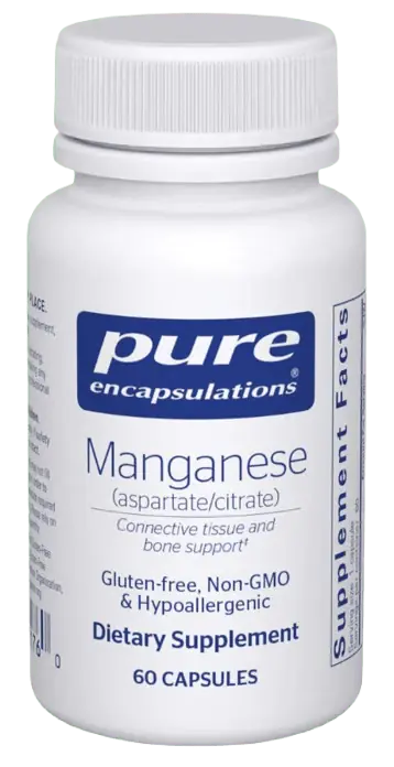 Manganese (aspartate/citrate) - 60 Capsules Holiday Sale