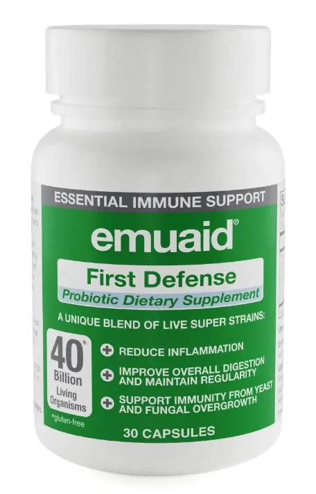 Same Day Shipping Emuaid First Defense Probiotic - 30 Capsules