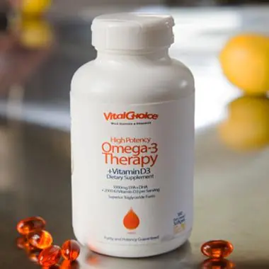 Omega-3 Therapy + Vitamin D3 High Potency 850 mg - 180 Softgels Save Now