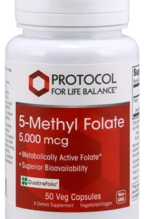 5-Methyl Folate 5,000mcg - 50 Capsules Mega Sale