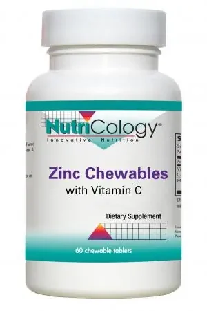 Same Day Shipping Zinc Chewables Vitamin C - 60 Tablets