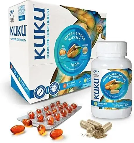 Place Order Kuku Green Lipped Mussel High Strength Combination - 60 Oil Capsules (37,000mg) + 60 Powder Capsules (12,500mg)