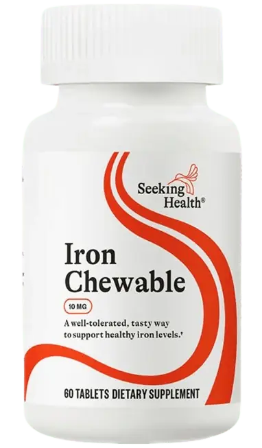 New Release Iron Chewable - 60 Tablets
