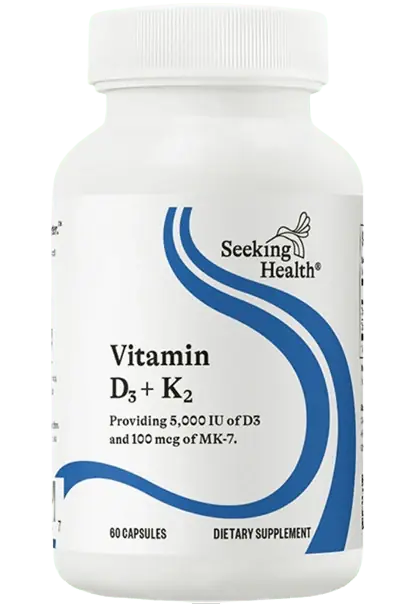 Vitamin D3 + K2 - 60 Capsules New Arrival