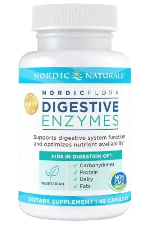 Nordic Flora Digestive Enzymes - 45 Capsules Fresh Stock