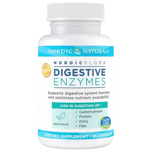 Nordic Flora Digestive Enzymes - 45 Capsules Fresh Stock