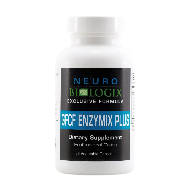 Professional Grade GFCF Enzymix Plus - 66 Capsules