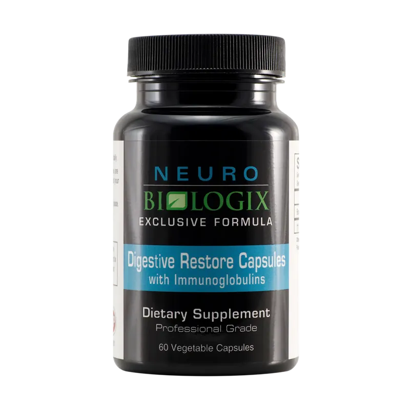 Professional Grade Digestive Restore Capsules with Immunoglobulins - 60 Capsules