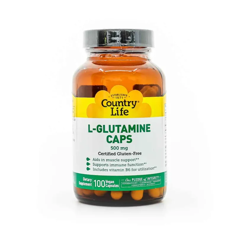 Country Life Glutamine 500mg Capsules Special Discount