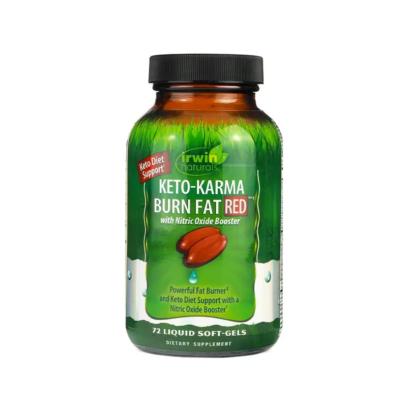Same Day Shipping Irwin Naturals Keto-Karma Burn Fat RED Liquid Soft-Gels