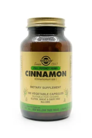 Fresh Stock Solgar FP Cinnamon Capsules