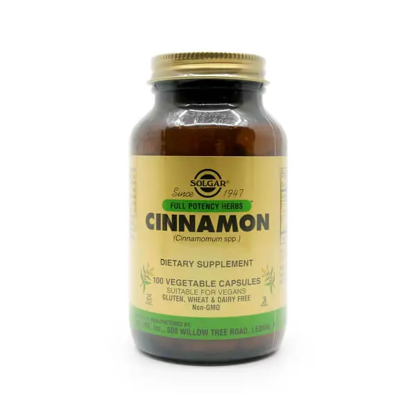 Fresh Stock Solgar FP Cinnamon Capsules