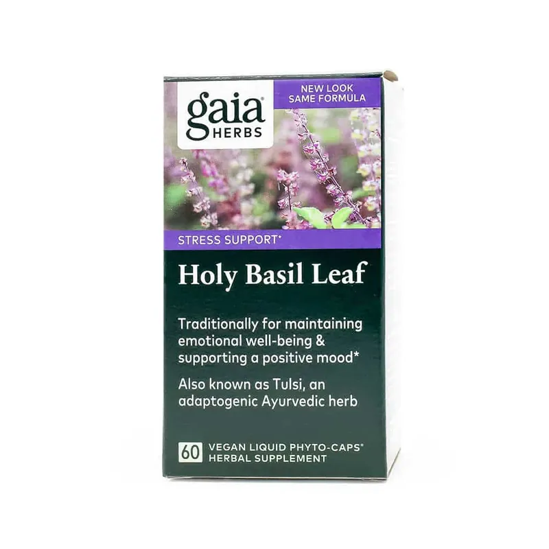 Hot Picks Gaia Herbs Holy Basil Leaf Capsules