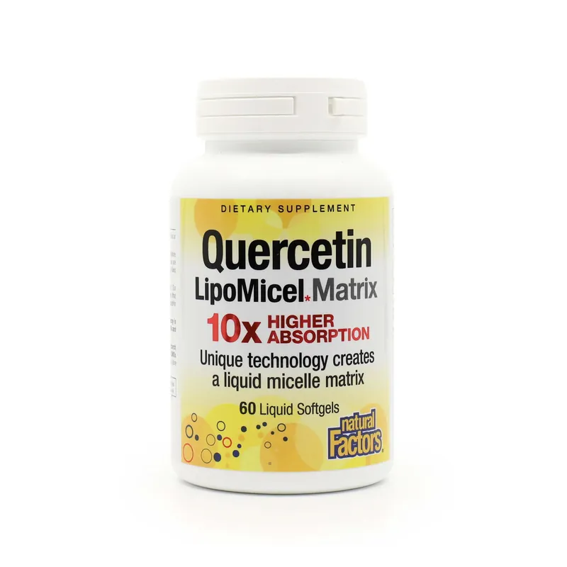 Natural Factors Quercetin Lipomicel Matrix 250mg Same Day Shipping