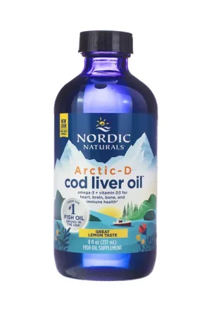 Nordic Naturals Arctic-D Cod Liver Oil Lemon New Release