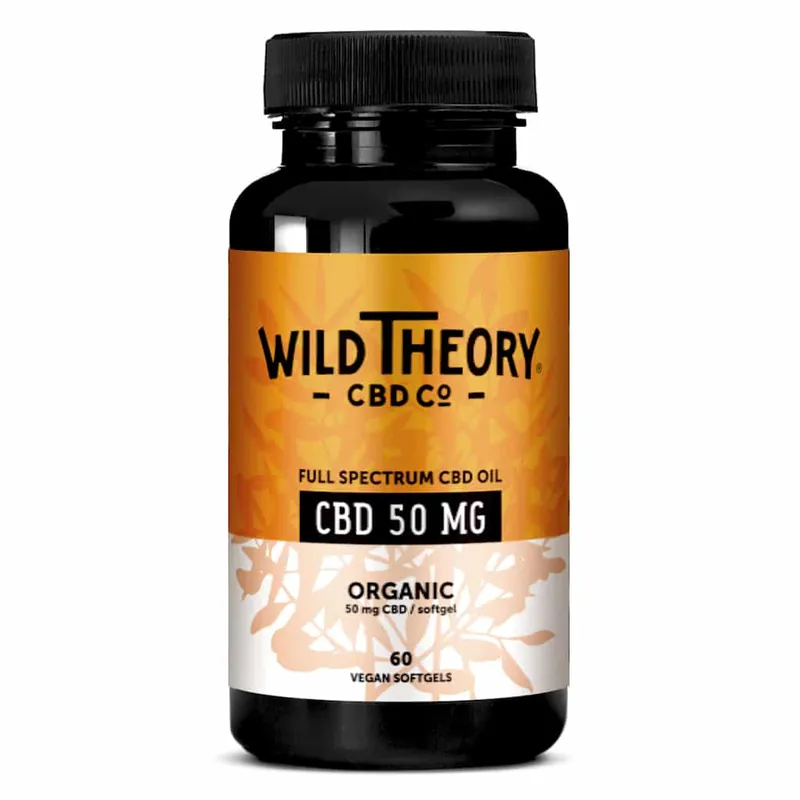 Wild Theory Full Spectrum CBD Softgels 50mg - Final Sale Direct From Factory