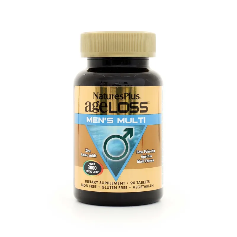 Natures Plus AgeLoss Men‘s Multivitamin Tablets Direct From Factory