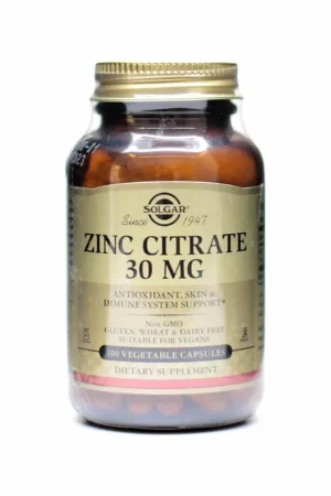 Solgar Zinc Citrate 30mg Capsules Discount
