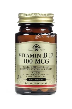 Solgar Vitamin B12 100mcg Tablets Don't Miss Out