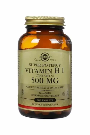 Solgar Vitamin B1 (Thiamin) 500mg Tablets Weekend Sale