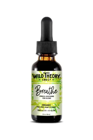 Wild Theory Breathe Broad Spectrum CBD Oil for Stress - 60mg CBC + 1000mg CBD Cheap