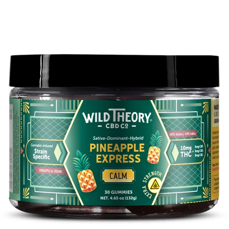 Wild Theory CBD Co. Calm Pineapple Express Sativa Gummies Final Sale
