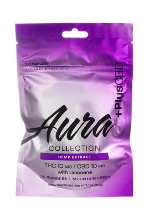 +PlusCBD Aura Illuminate Gummies - Mountain Berry Price Cut