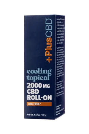 +PlusCBD CBD Roll On 2000mg Cooling Topical Fast Shipping