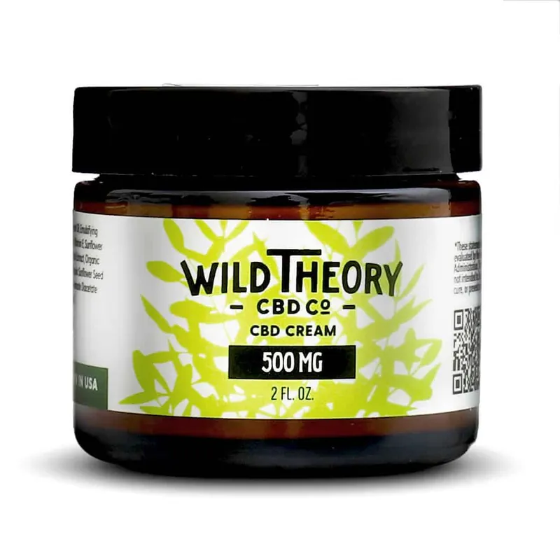 Hassle-Free Returns Wild Theory CBD Cream - 500mg Regular Strength