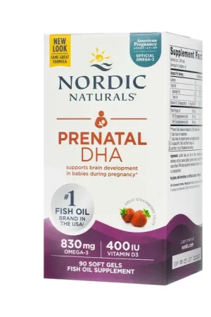 In Demand Nordic Naturals Prenatal DHA Strawberry Softgels - Final Sale