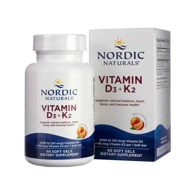 One Day Deal Nordic Naturals Vitamin D3 + K2 Softgels