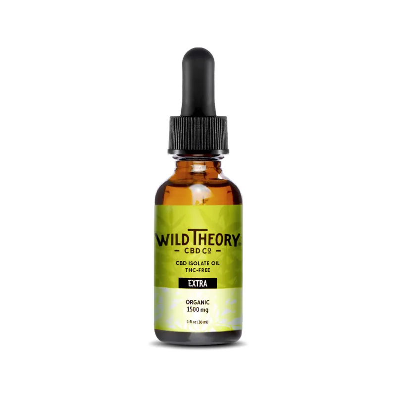 Wild Theory CBD Isolate Oil - 1500mg Extra Holiday Sale