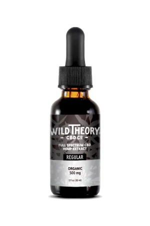 Price Drop Wild Theory Hemp Extract Oil - 500mg Regular