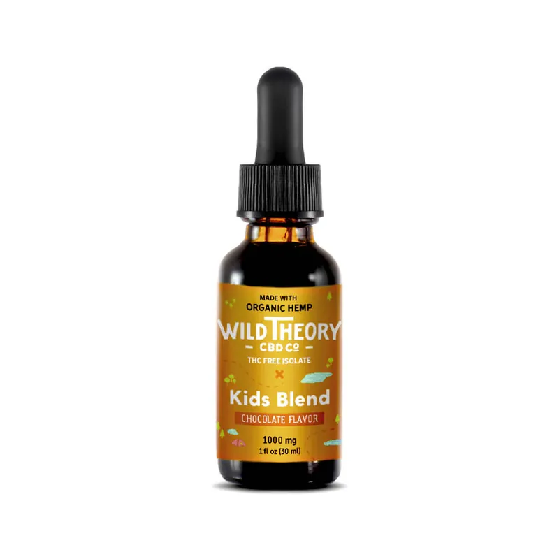 Wild Theory CBD for Kids Blend - 1000mg CBD Oil - Chocolate Authentic