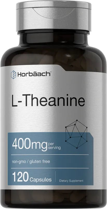 L-Theanine 400mg per serving 120 Capsules Fast Shipping