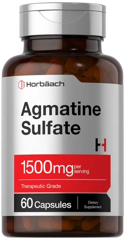 Fresh Stock Agmatine Sulfate 1500mg per serving 60 Capsules