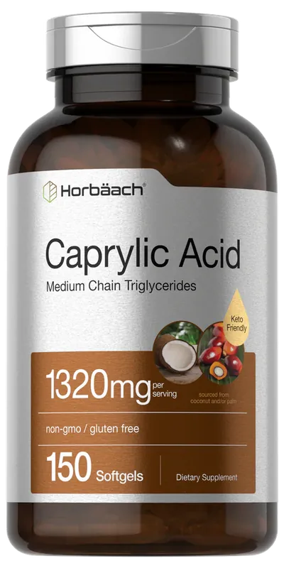 Caprylic Acid 1320mg per serving 150 Softgels Get Yours