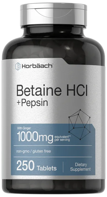 Betaine HCl With Pepsin 250 Tablets Popular