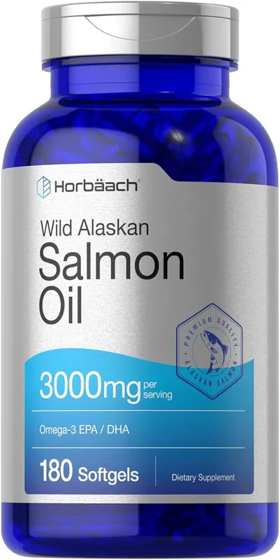 Top Rated Fish Oil Salmon 3000mg per serving 180 Softgels