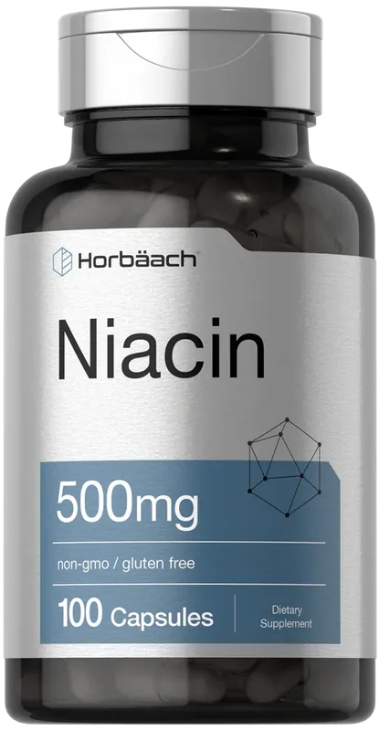 Time-Limited Niacin 500mg per serving 100 Capsules
