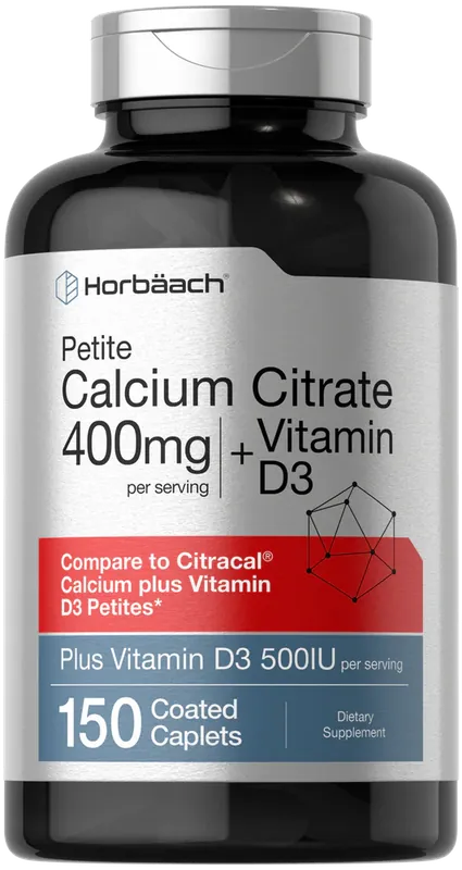Calcium Citrate 400mg with Vitamin D-3 150 Caplets Professional Grade