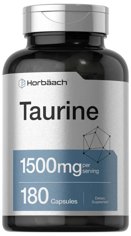 Taurine 1500mg per serving 180 Capsules Fan Favorite