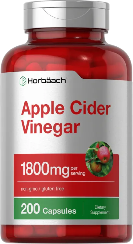 Apple Cider Vinegar 1800mg per serving 200 Capsules Next Day Delivery