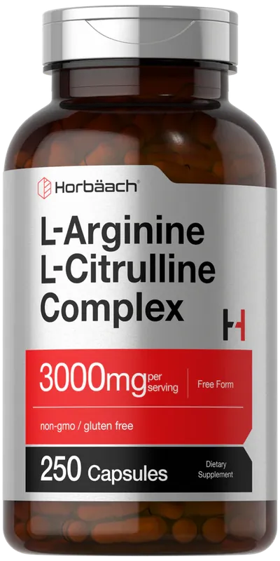 L-Arginine L-Citrulline Complex 3000mg per serving 250 Capsules Trusted Brand