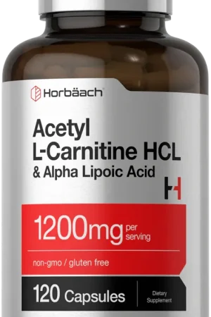 Acetyl L-Carnitine HCL & Alpha Lipoic Acid 1200mg per serving 120 Capsules Buy Today
