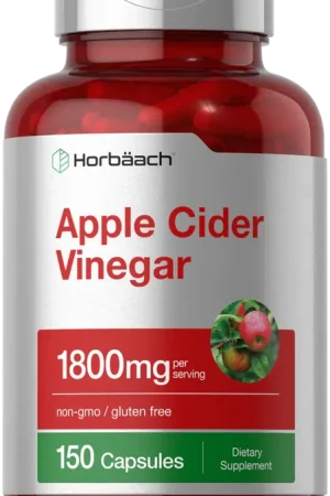 Apple Cider Vinegar 1800mg per serving 150 Capsules Limited Offer