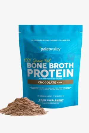 Get Yours 100% Grass Fed Bone Broth Protein Powder - Chocolate